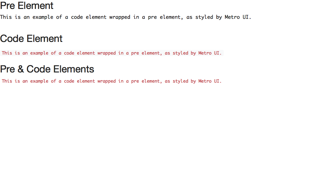 Code sample style in the MetroUI library